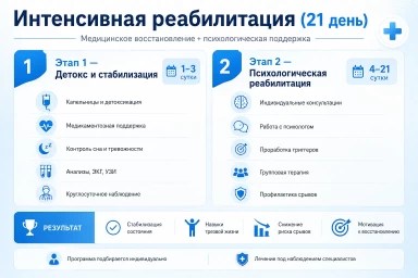 Реабилитация за 21 день в Богдановиче